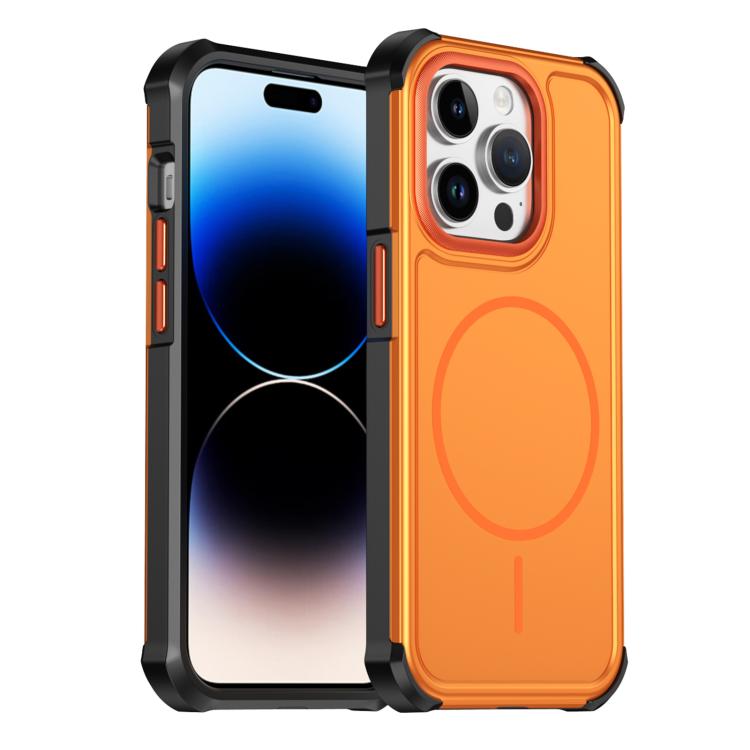 Custodia per telefono antiurto 2 in 1 con airbag magnetico, tinta unita., For iPhone 15, For iPhone 14 / 13, For iPhone 14 Pro, For iPhone 14 Pro Max