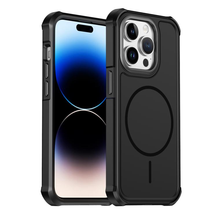 Custodia per telefono antiurto 2 in 1 con airbag magnetico, tinta unita., For iPhone 15, For iPhone 14 / 13, For iPhone 14 Pro, For iPhone 14 Pro Max