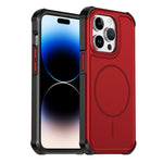 Custodia per telefono antiurto 2 in 1 con airbag magnetico, tinta unita., For iPhone 15, For iPhone 14 / 13, For iPhone 14 Pro, For iPhone 14 Pro Max