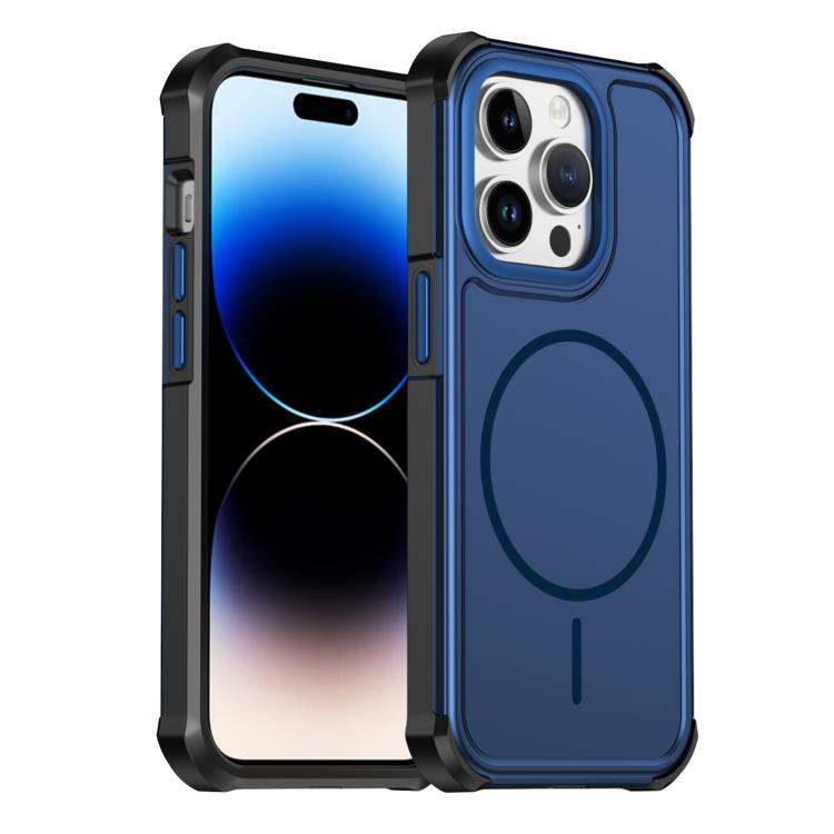 Custodia per telefono antiurto 2 in 1 con airbag magnetico, tinta unita., For iPhone 15, For iPhone 14 / 13, For iPhone 14 Pro, For iPhone 14 Pro Max