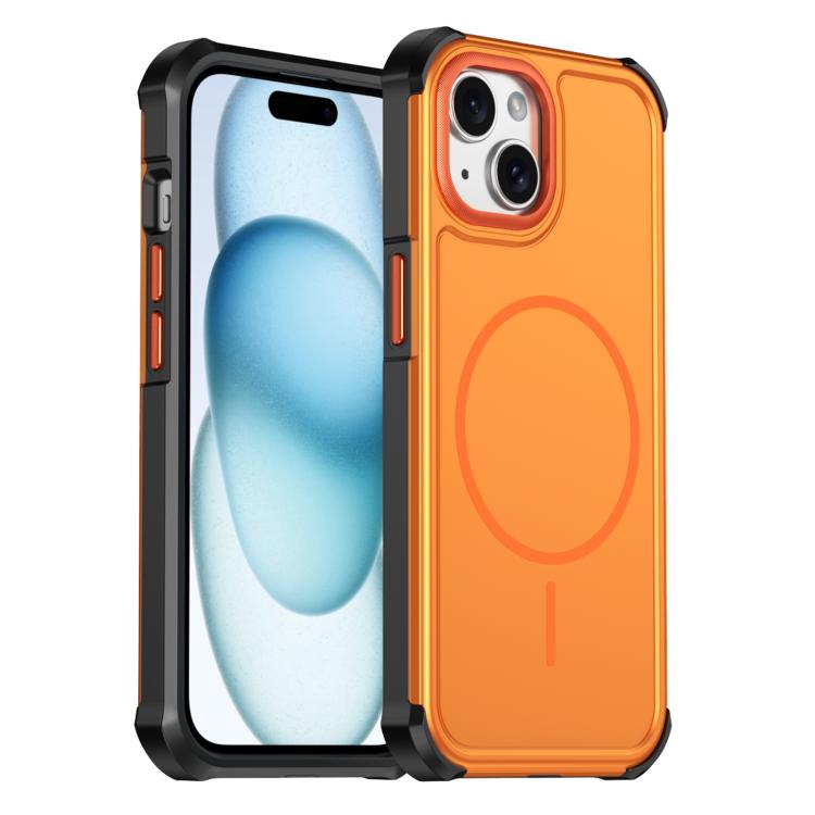 Custodia per telefono antiurto 2 in 1 con airbag magnetico, tinta unita., For iPhone 15, For iPhone 14 / 13, For iPhone 14 Pro, For iPhone 14 Pro Max