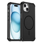 Custodia per telefono antiurto 2 in 1 con airbag magnetico, tinta unita., For iPhone 16, For iPhone 15 Pro Max, For iPhone 15 Pro, For iPhone 15 Plus / 14 Plus