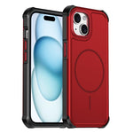 Custodia per telefono antiurto 2 in 1 con airbag magnetico, tinta unita., For iPhone 16, For iPhone 15 Pro Max, For iPhone 15 Pro, For iPhone 15 Plus / 14 Plus