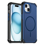 Custodia per telefono antiurto 2 in 1 con airbag magnetico, tinta unita., For iPhone 16, For iPhone 15 Pro Max, For iPhone 15 Pro, For iPhone 15 Plus / 14 Plus
