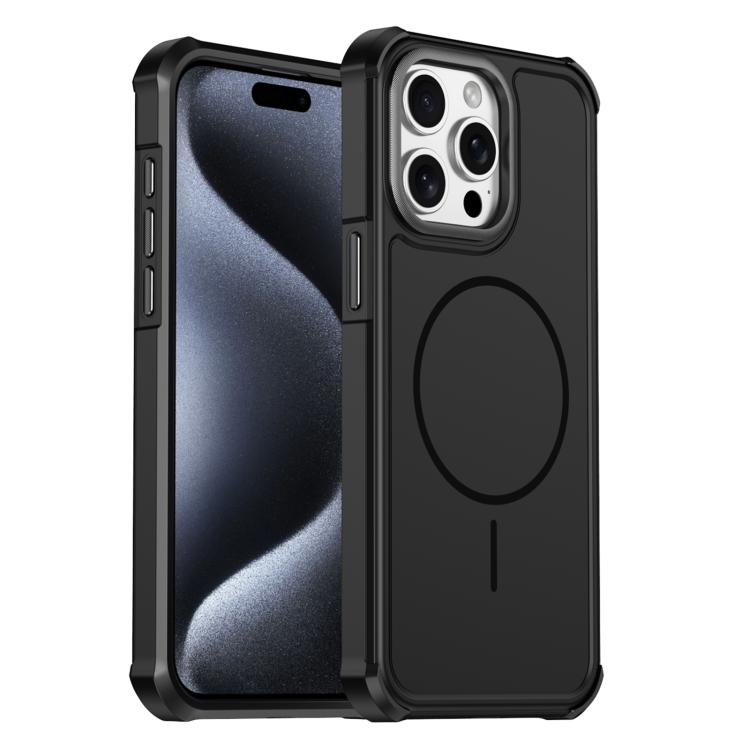 Custodia per telefono antiurto 2 in 1 con airbag magnetico, tinta unita., For iPhone 16, For iPhone 15 Pro Max, For iPhone 15 Pro, For iPhone 15 Plus / 14 Plus