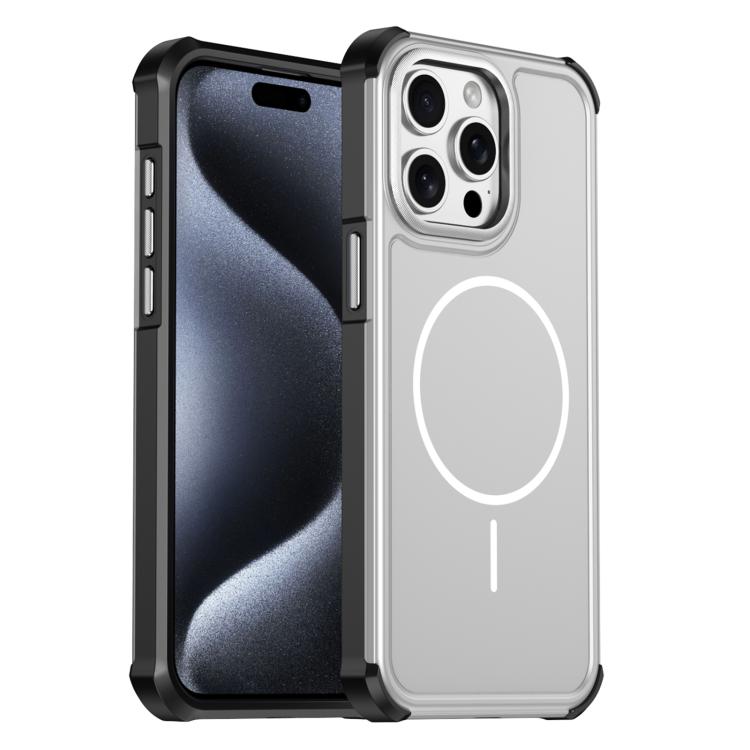 Custodia per telefono antiurto 2 in 1 con airbag magnetico, tinta unita., For iPhone 16, For iPhone 15 Pro Max, For iPhone 15 Pro, For iPhone 15 Plus / 14 Plus