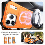 Custodia per telefono antiurto 2 in 1 con airbag magnetico, tinta unita., For iPhone 16, For iPhone 15 Pro Max, For iPhone 15 Pro, For iPhone 15 Plus / 14 Plus