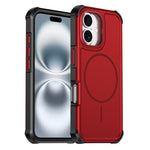 Custodia per telefono antiurto 2 in 1 con airbag magnetico, tinta unita., For iPhone 16, For iPhone 15 Pro Max, For iPhone 15 Pro, For iPhone 15 Plus / 14 Plus