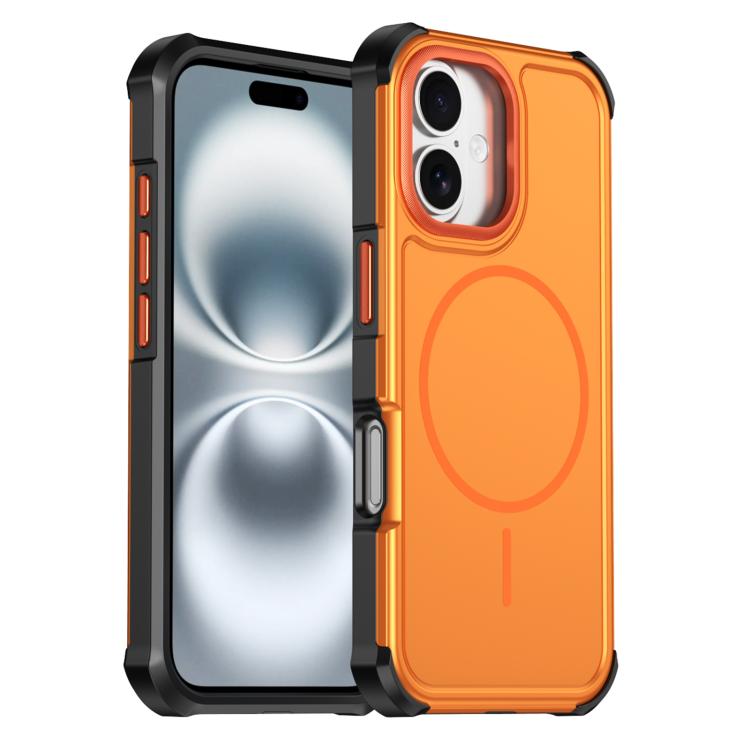 Custodia per telefono antiurto 2 in 1 con airbag magnetico, tinta unita., For iPhone Air, For iPhone 16 Pro Max, For iPhone 16 Pro, For iPhone 16 Plus