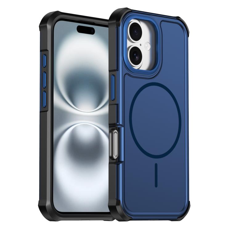 Custodia per telefono antiurto 2 in 1 con airbag magnetico, tinta unita., For iPhone Air, For iPhone 16 Pro Max, For iPhone 16 Pro, For iPhone 16 Plus