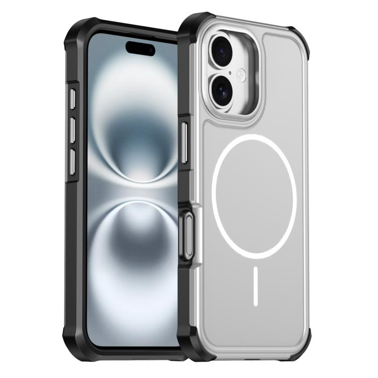 Custodia per telefono antiurto 2 in 1 con airbag magnetico, tinta unita., For iPhone Air, For iPhone 16 Pro Max, For iPhone 16 Pro, For iPhone 16 Plus