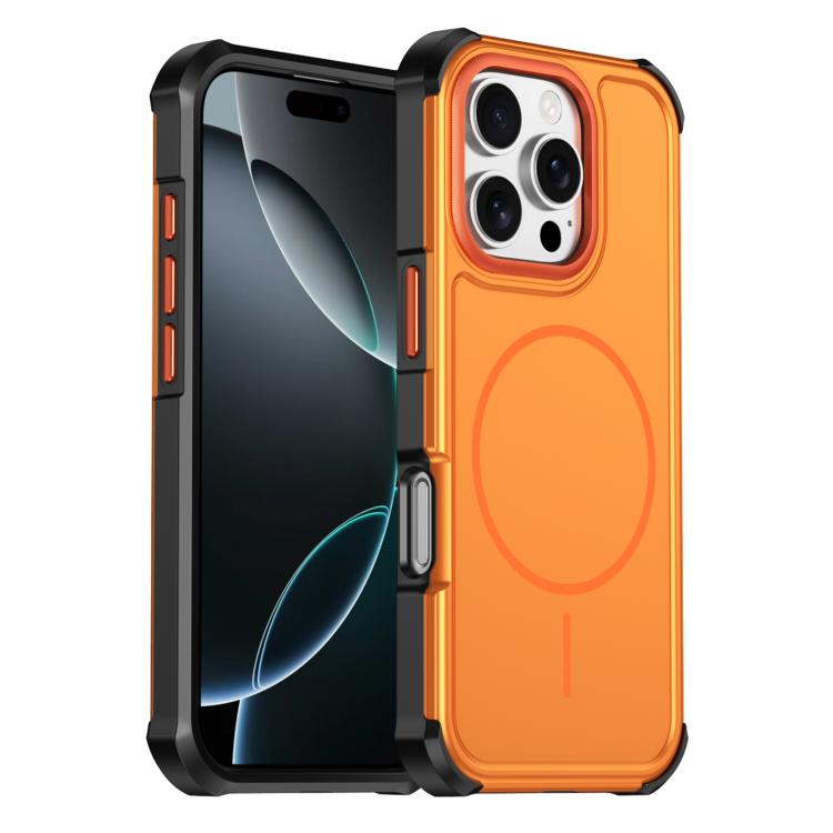 Custodia per telefono antiurto 2 in 1 con airbag magnetico, tinta unita., For iPhone Air, For iPhone 16 Pro Max, For iPhone 16 Pro, For iPhone 16 Plus