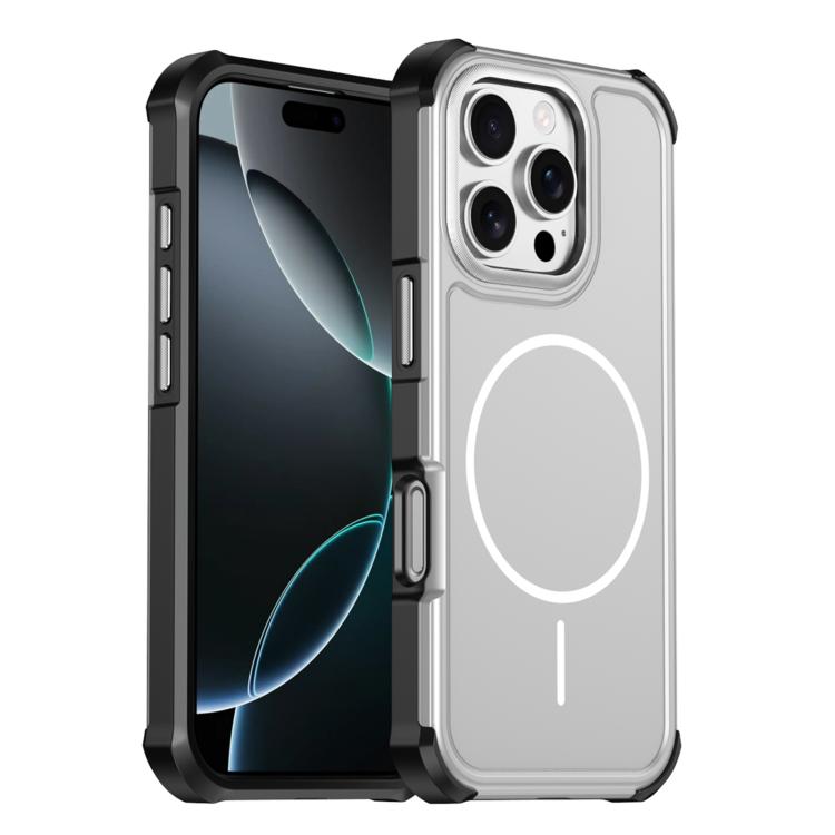 Custodia per telefono antiurto 2 in 1 con airbag magnetico, tinta unita., For iPhone Air, For iPhone 16 Pro Max, For iPhone 16 Pro, For iPhone 16 Plus