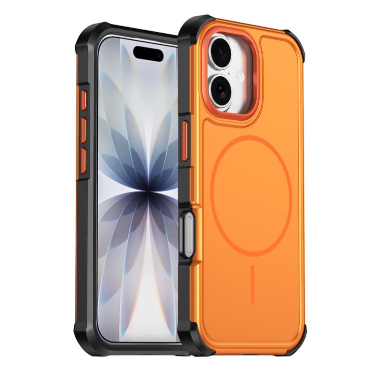 Custodia per telefono antiurto 2 in 1 con airbag magnetico, tinta unita., For iPhone 17e / 16e, For iPhone 17 Pro Max, For iPhone 17 Pro, For iPhone 17