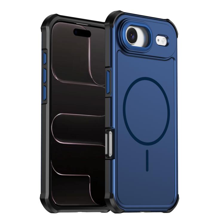 Custodia per telefono antiurto 2 in 1 con airbag magnetico, tinta unita., For iPhone Air, For iPhone 16 Pro Max, For iPhone 16 Pro, For iPhone 16 Plus