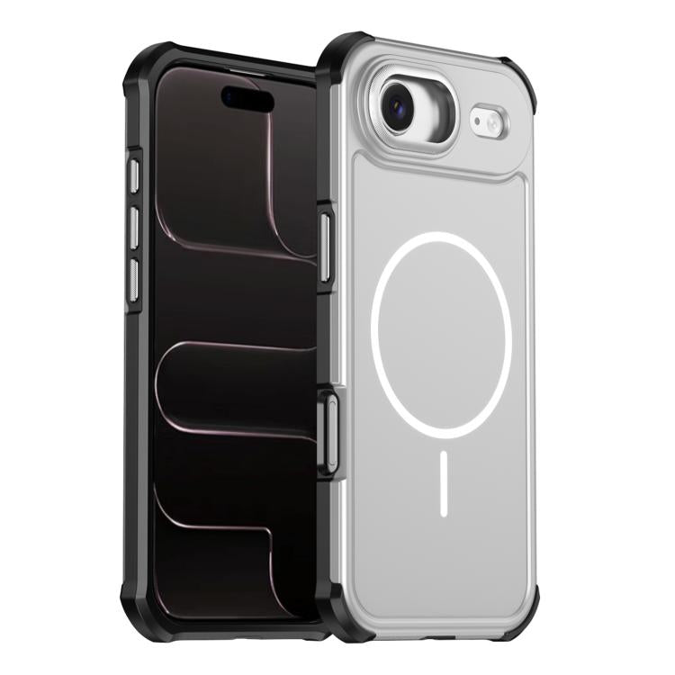 Custodia per telefono antiurto 2 in 1 con airbag magnetico, tinta unita., For iPhone Air, For iPhone 16 Pro Max, For iPhone 16 Pro, For iPhone 16 Plus
