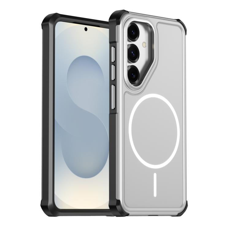 Custodia per telefono antiurto 2 in 1 con airbag magnetico, tinta unita., For Samsung Galaxy S26+ 5G, For Samsung Galaxy S26 Ultra 5G, For Samsung Galaxy S26 5G, For Samsung Galaxy S25 5G