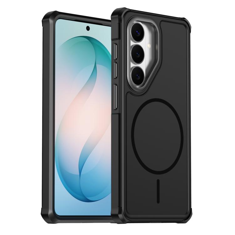 Custodia per telefono antiurto 2 in 1 con airbag magnetico, tinta unita., For Samsung Galaxy S26+ 5G, For Samsung Galaxy S26 Ultra 5G, For Samsung Galaxy S26 5G, For Samsung Galaxy S25 5G