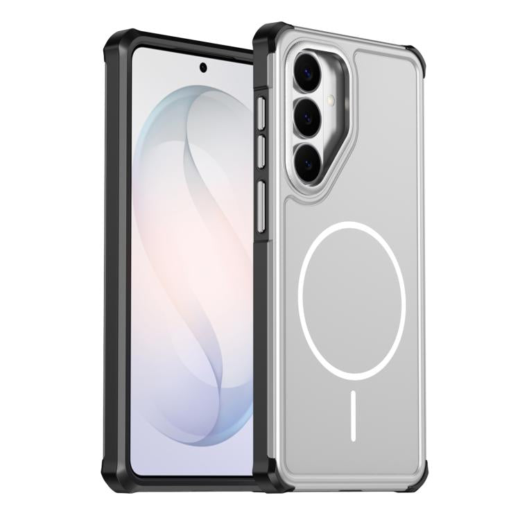Custodia per telefono antiurto 2 in 1 con airbag magnetico, tinta unita., For Samsung Galaxy S26+ 5G, For Samsung Galaxy S26 Ultra 5G, For Samsung Galaxy S26 5G, For Samsung Galaxy S25 5G