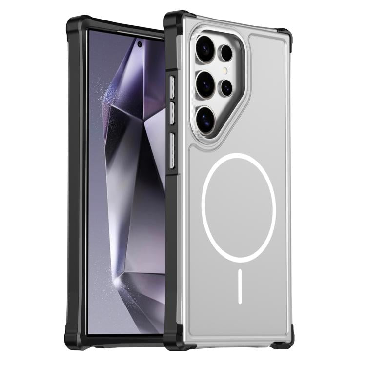 Custodia per telefono antiurto 2 in 1 con airbag magnetico, tinta unita., For Samsung Galaxy S25 Ultra 5G, For Samsung Galaxy S24 Ultra 5G, For Samsung Galaxy S23+ 5G