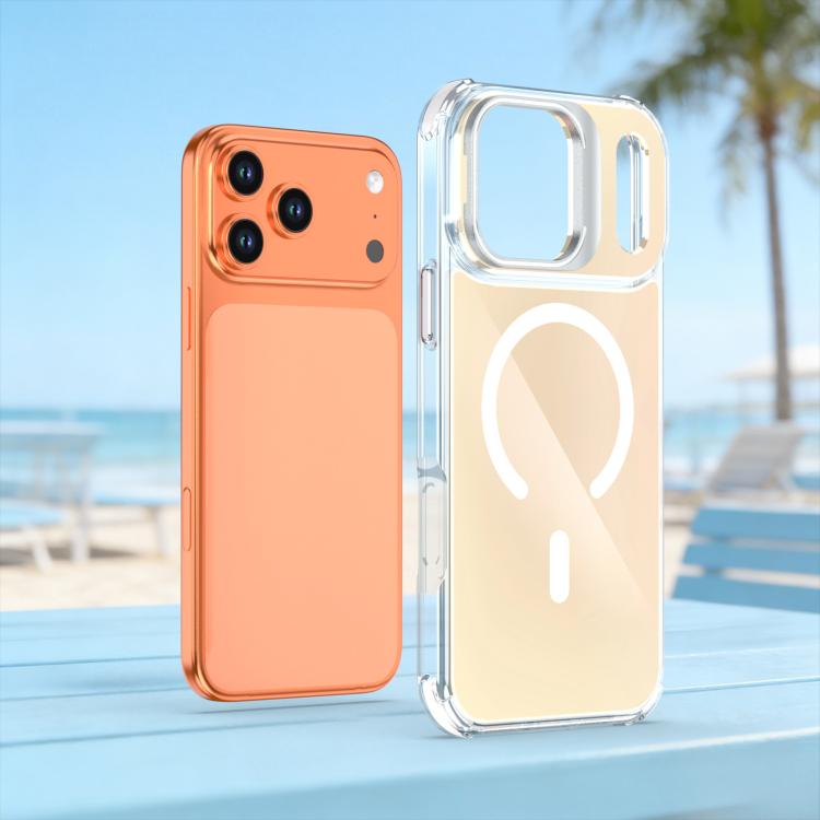 Custodia magnetica con supporto e lente camaleontica, For iPhone 17 Pro Max, For iPhone 17 Pro