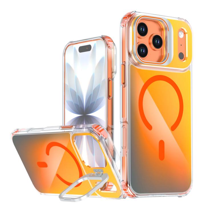 Custodia magnetica con supporto e lente camaleontica, For iPhone 17 Pro Max, For iPhone 17 Pro