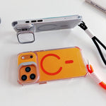 Custodia magnetica per telefono con supporto e cinturino da polso Chameleon Lens., For iPhone 17 Pro Max, For iPhone 17 Pro