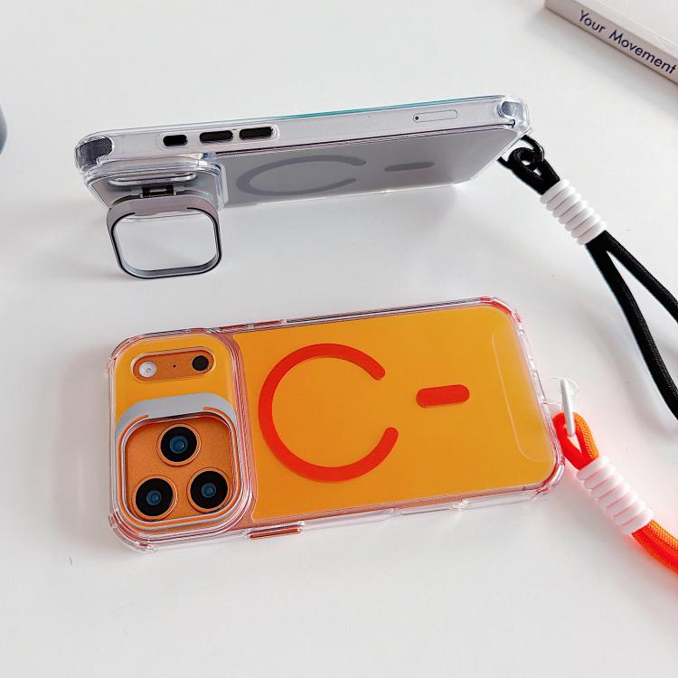 Custodia magnetica per telefono con supporto e cinturino da polso Chameleon Lens., For iPhone 17 Pro Max, For iPhone 17 Pro