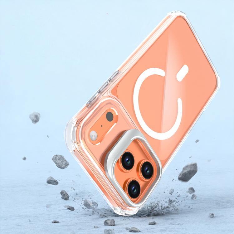 Custodia magnetica con supporto per obiettivo trasparente, For iPhone 17 Pro Max, For iPhone 17 Pro