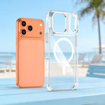 Custodia magnetica con supporto per obiettivo trasparente, For iPhone 17 Pro Max, For iPhone 17 Pro