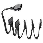 WG194 IDE 4 Pin to 5xSATA 15 Pin 1 to 5 Power Extension Hard Drive Adapter, 0.6m