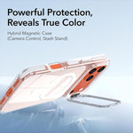Custodia magnetica per telefono con supporto e lente camaleontica dai colori vivaci, For iPhone 17 Pro Max, For iPhone 17 Pro