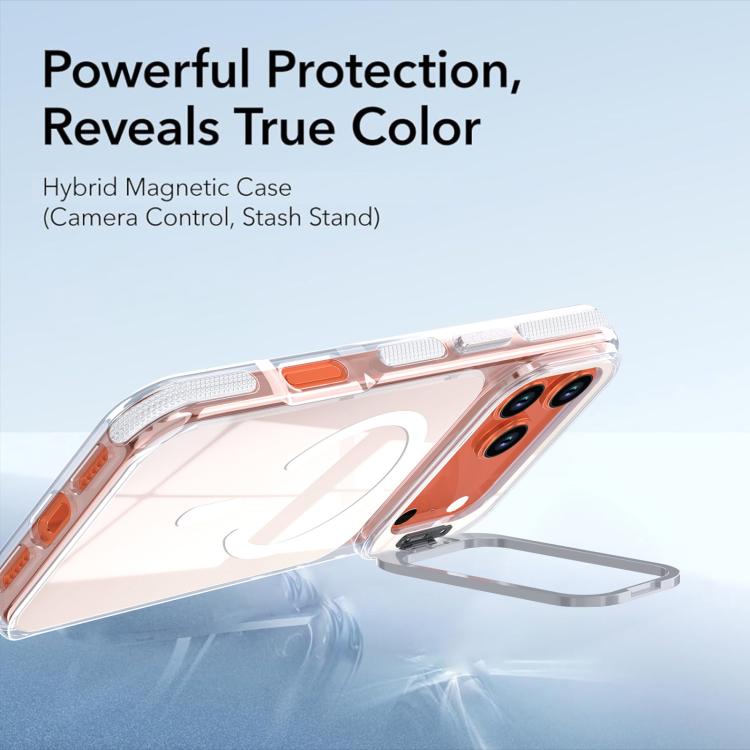 Custodia magnetica per telefono con supporto e lente camaleontica dai colori vivaci, For iPhone 17 Pro Max, For iPhone 17 Pro
