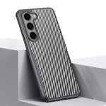 Custodia per telefono magnetica con texture in fibra di carbonio a forma di lama e piacevole al tatto., For Samsung Galaxy S23 5G