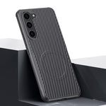 Custodia per telefono magnetica con texture in fibra di carbonio a forma di lama e piacevole al tatto., For Samsung Galaxy S25 5G, For Samsung Galaxy S25+ 5G, For Samsung Galaxy S25 Ultra 5G, For Samsung Galaxy S24 Ultra 5G, For Samsung Galaxy S24+ 5G ...