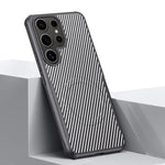 Custodia per telefono magnetica con texture in fibra di carbonio a forma di lama e piacevole al tatto., For Samsung Galaxy S25 5G, For Samsung Galaxy S25+ 5G, For Samsung Galaxy S25 Ultra 5G, For Samsung Galaxy S24 Ultra 5G, For Samsung Galaxy S24+ 5G ...