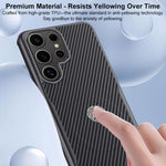 Custodia per telefono magnetica con texture in fibra di carbonio a forma di lama e piacevole al tatto., For Samsung Galaxy S25 5G, For Samsung Galaxy S25+ 5G, For Samsung Galaxy S25 Ultra 5G, For Samsung Galaxy S24 Ultra 5G, For Samsung Galaxy S24+ 5G ...