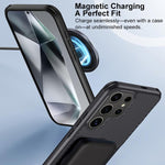 Custodia per telefono magnetica con texture in fibra di carbonio a forma di lama e piacevole al tatto., For Samsung Galaxy S25 5G, For Samsung Galaxy S25+ 5G, For Samsung Galaxy S25 Ultra 5G, For Samsung Galaxy S24 Ultra 5G, For Samsung Galaxy S24+ 5G ...