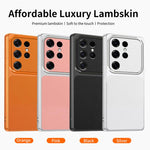 Custodia per telefono antiurto con effetto pelle di agnello, serie agnello., For Galaxy S25 Ultra 5G, For Galaxy S24 FE 5G, For Galaxy S24 Ultra 5G, For Galaxy S24+ 5G