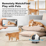 Telecamera robot intelligente per animali domestici SriHome DH013 Plus da 4 MP con base di ricarica automatica., US Plug, UK Plug, EU Plug, AU Plug