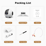 Telecamera robot intelligente per animali domestici SriHome DH013 Plus da 4 MP con base di ricarica automatica., US Plug, UK Plug, EU Plug, AU Plug