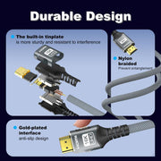 WG229 16K 60Hz HDMI 2.2 High Speed ??Transmission HD Adapter Cable, 1m, 2m, 3m