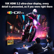 WG229 16K 60Hz HDMI 2.2 High Speed ??Transmission HD Adapter Cable, 1m, 2m, 3m