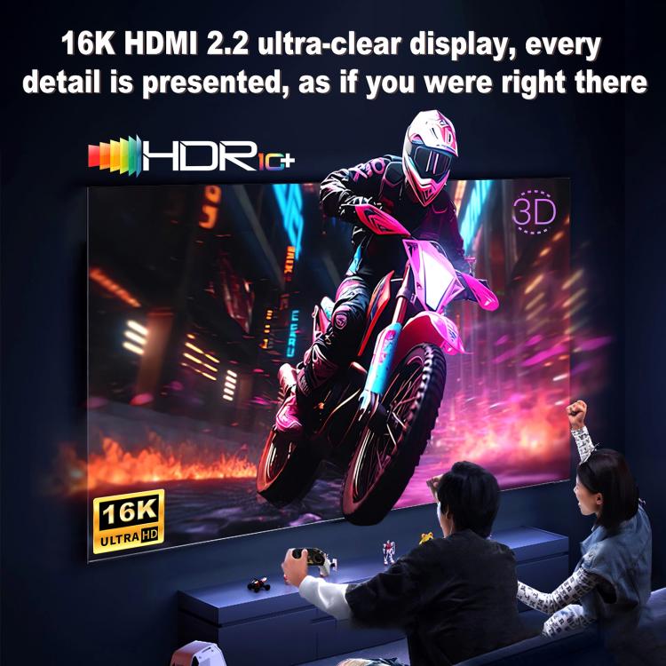 WG229 16K 60Hz HDMI 2.2 High Speed ??Transmission HD Adapter Cable, 1m, 2m, 3m