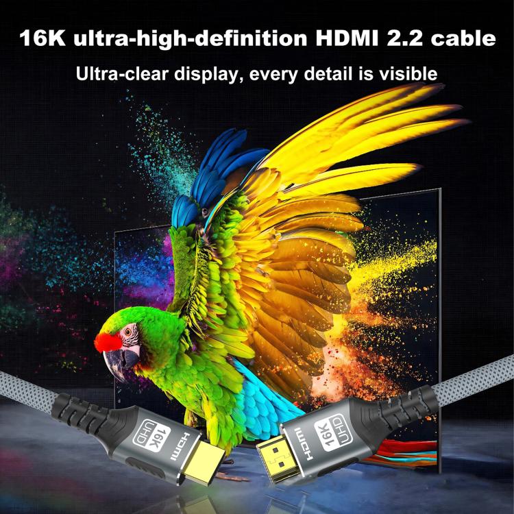 WG229 16K 60Hz HDMI 2.2 High Speed ??Transmission HD Adapter Cable, 1m, 2m, 3m