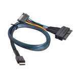 Cavo Oculink SFF-8611 a U.2 SFF-8639 PCIe 4.0 0,5-0,7m