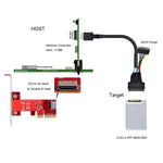 Cavo Oculink SFF-8611 a U.2 SFF-8639 PCIe 4.0 0,5-0,7m