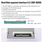 Cavo Oculink SFF-8611 a U.2 SFF-8639 PCIe 4.0 0,5-0,7m