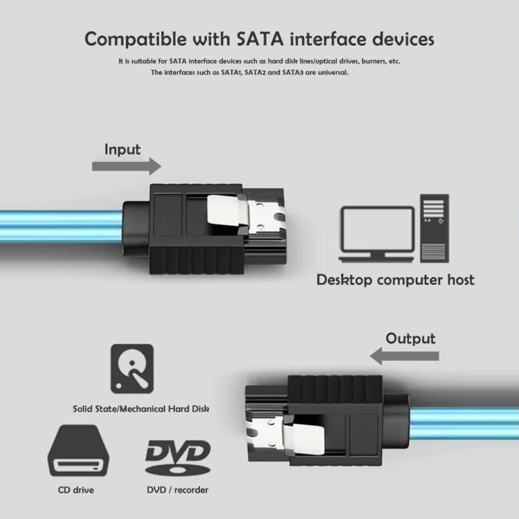 WG214 Six-Head SATA 3.0 High-Speed ??Hard Drive Data Cable, 0.5m, 1m