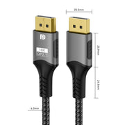WG230 8K 120Hz DP2.1 to DP2.1 High Bandwidth High Refresh Rate Video Cable, 1m, 2m, 3m